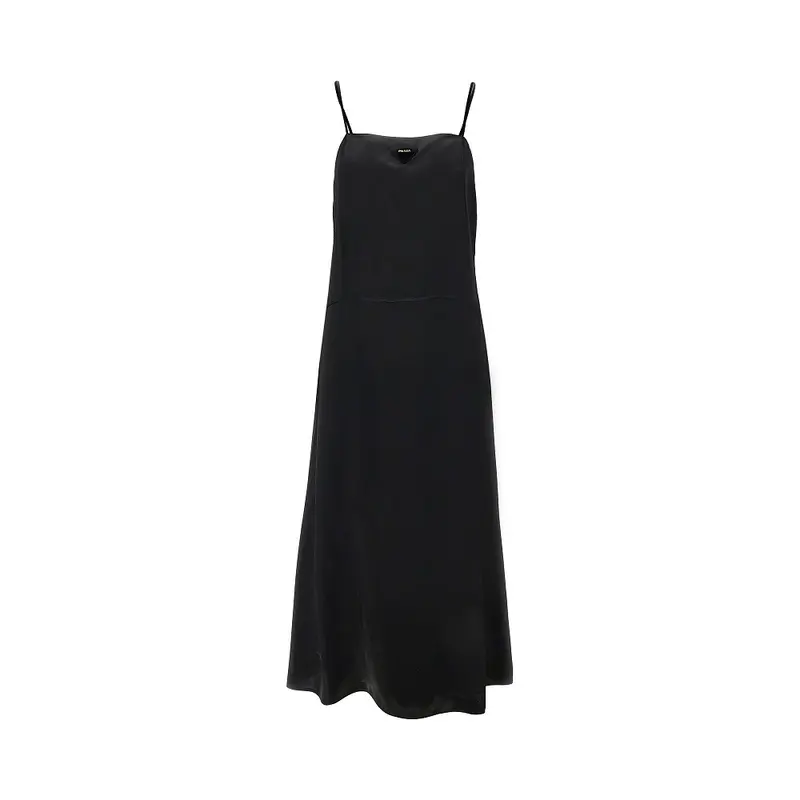 Slip dress midi in satin