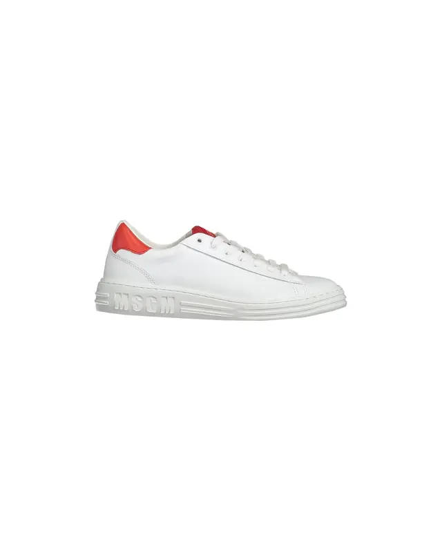 Sneaker bianca e rossa