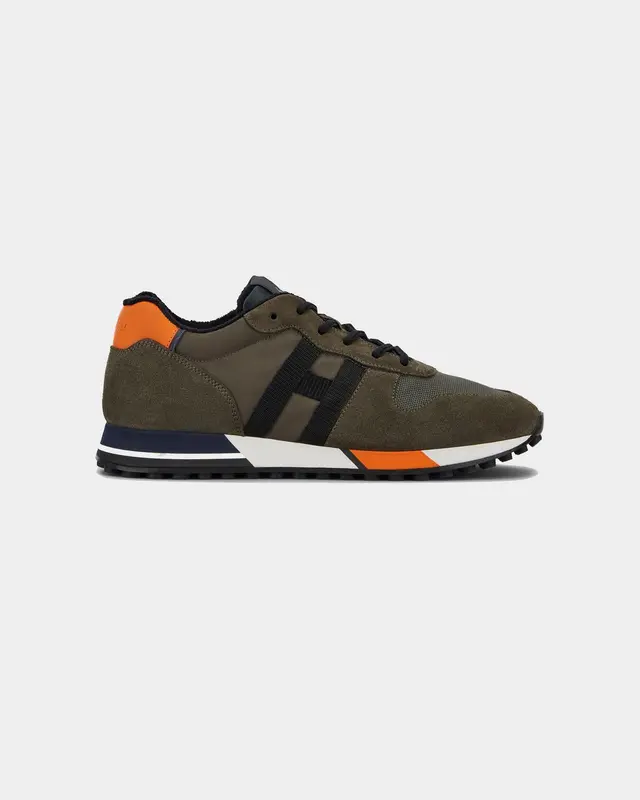 Sneaker H383 verde arancione