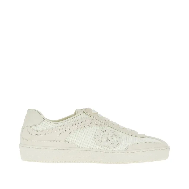 Sneakers in mesh e pelle scamosciata