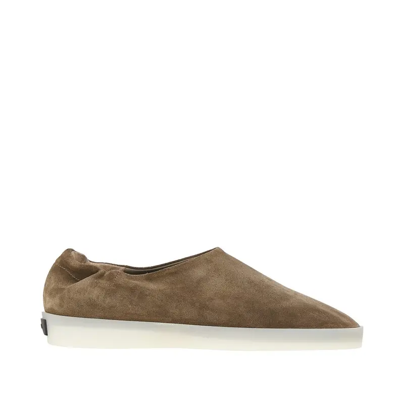 Sneakers slip-on in pelle scamosciata