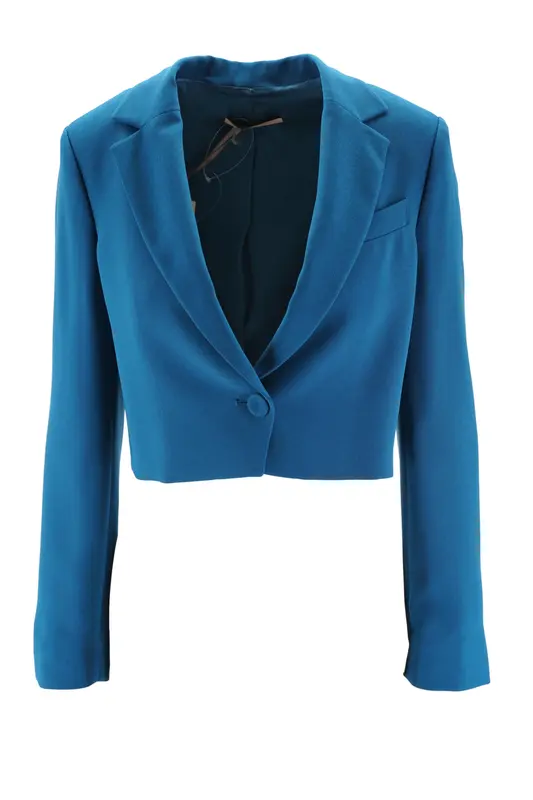 Spencer in Envers Satin / Blu
