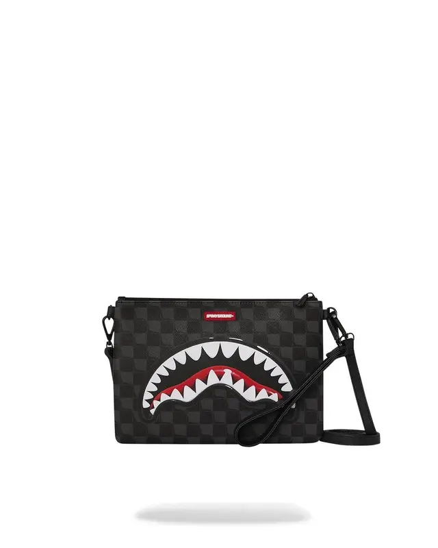 SPRAYGROUND SHARKS IN PARIS BALLOON BLACKCROSSOVER CLUTCH
