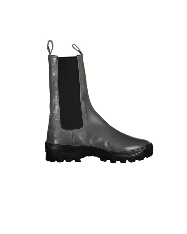 Stivaletto Chelsea pelle grigia