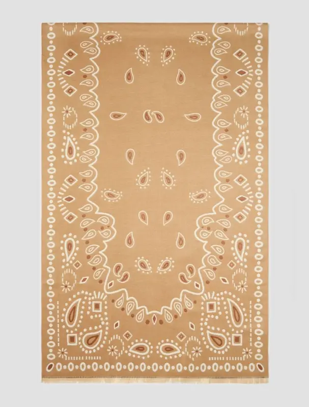 Stola a Disegno Jacquard / Beige