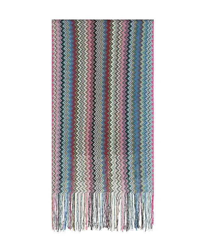 Stola frange lurex multicolor
