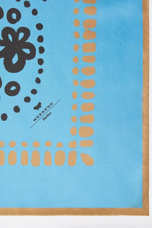 Stola in Seta Stampata / Bianco