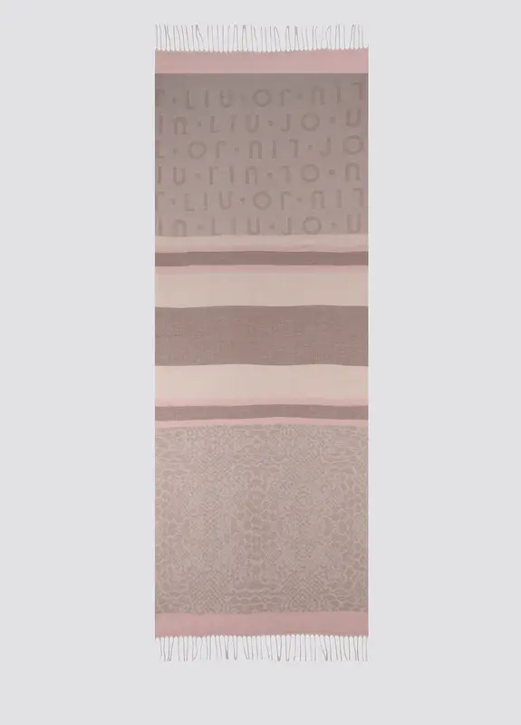 Stola Liu Jo jacquard / Beige