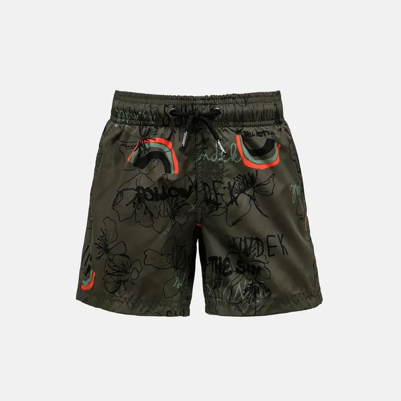 SUNDEK PRINTED SWIM TRUNKS