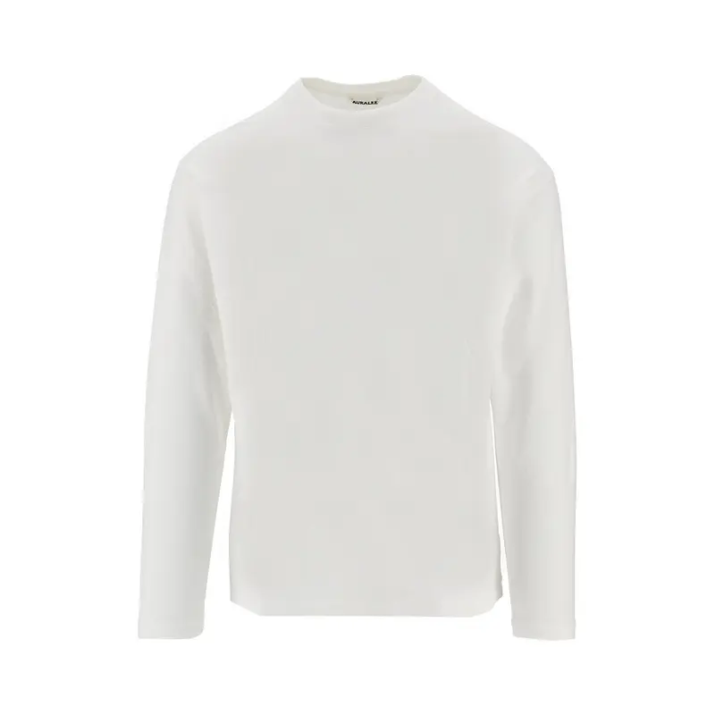 T-shirt a manica lunga in cotone spazzolato
