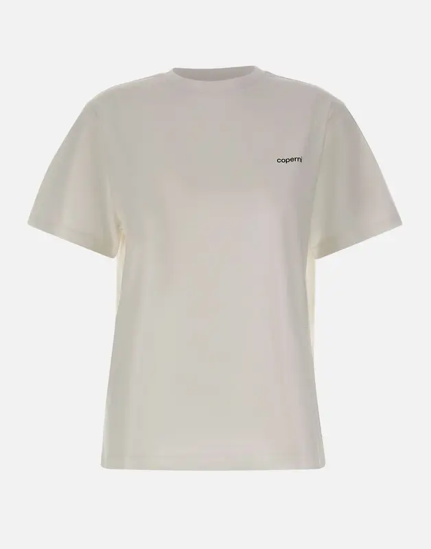 T-shirt boxy con logo