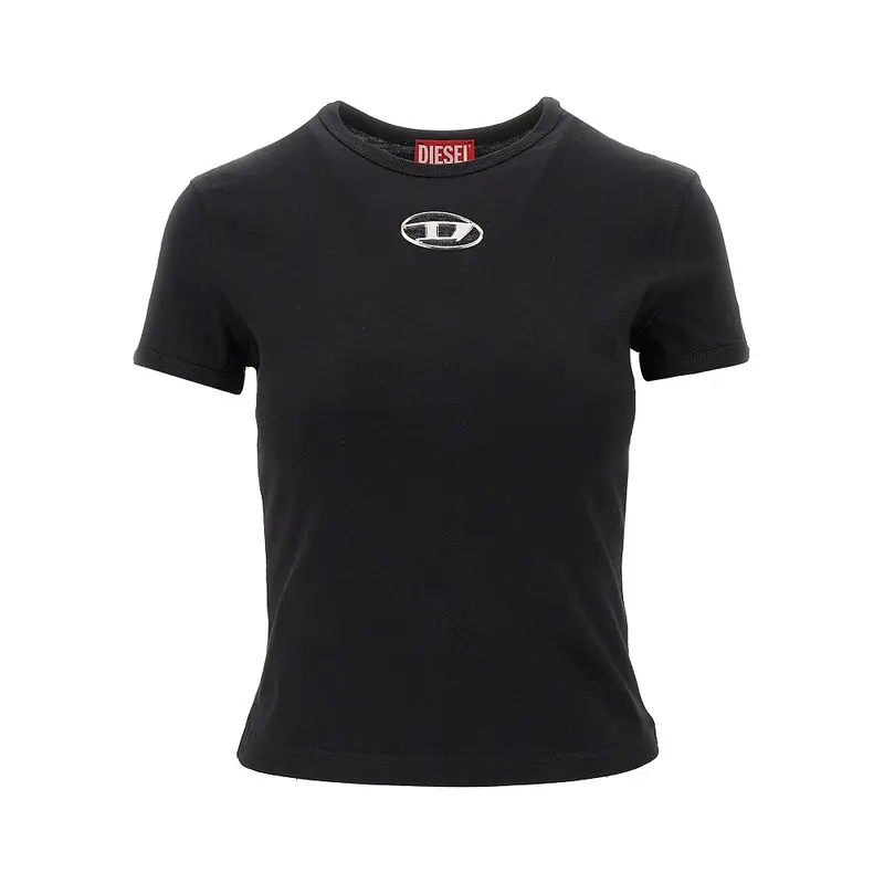 T-shirt con intarsio Oval D