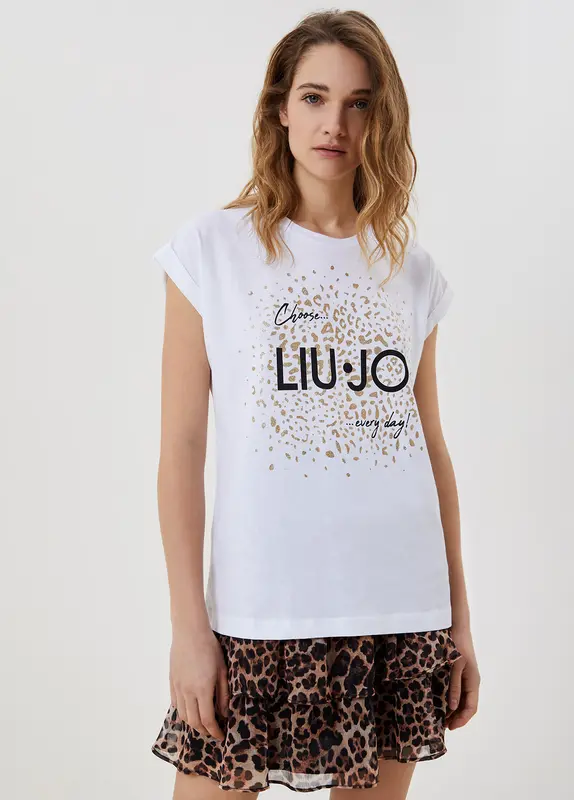 T-shirt con logo / Bianco