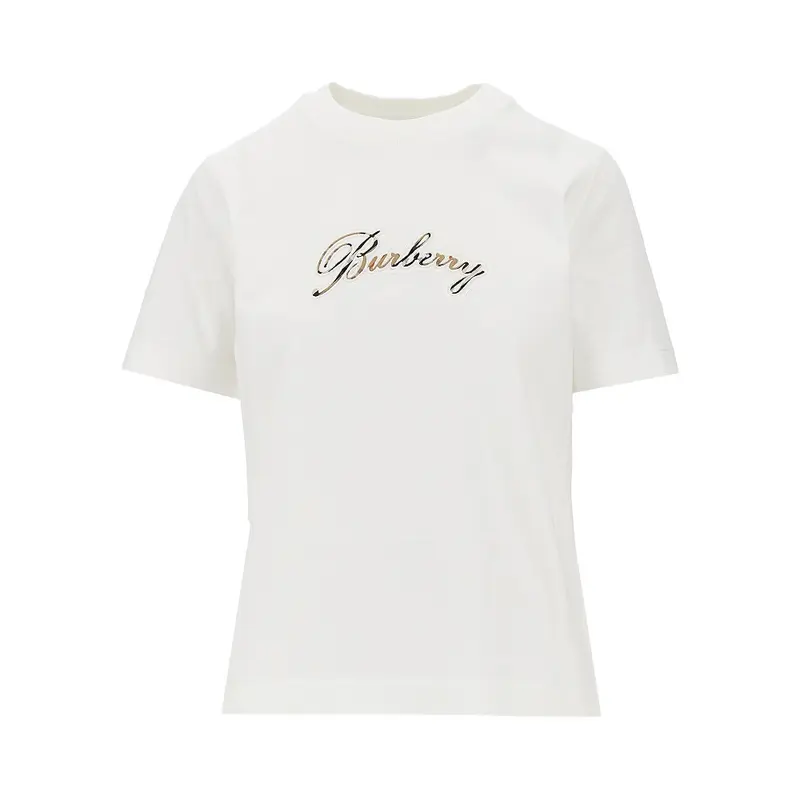 T-shirt con loro ricamato