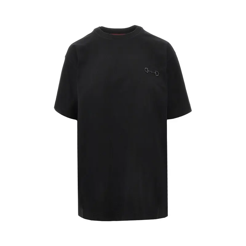 T-shirt con ricamo Morsetto in perline