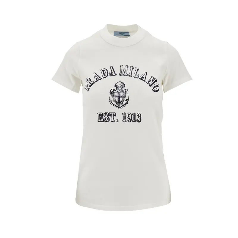 T-shirt con stampa logo college