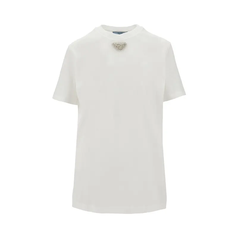 T-shirt con triangolo gioiello
