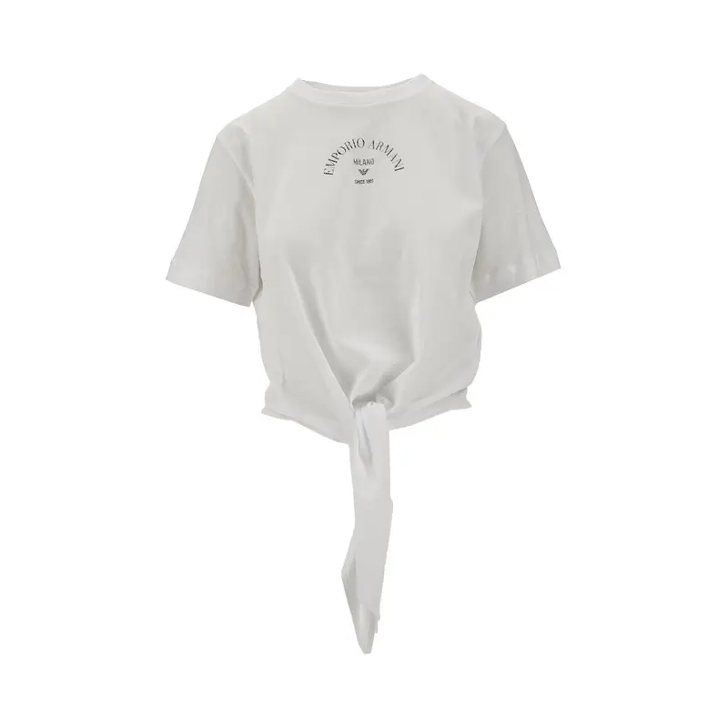 T-shirt in cotone organico con nodo