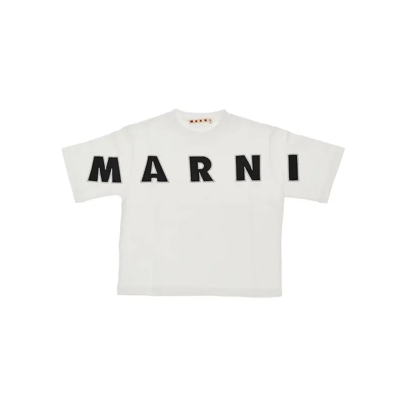 T-shirt in jersey con ricamo logo