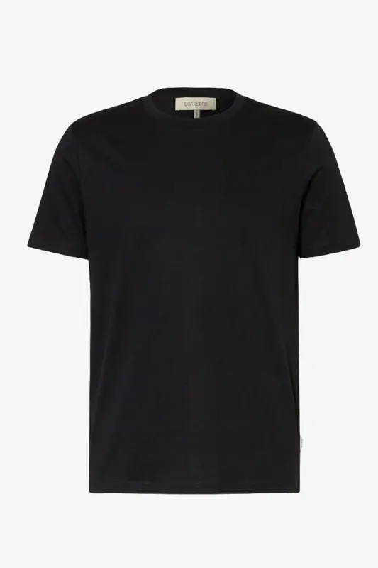 T-Shirt in Jersey di Cotone / Nero