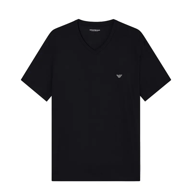 T-shirt in modal stretch con logo ricamato