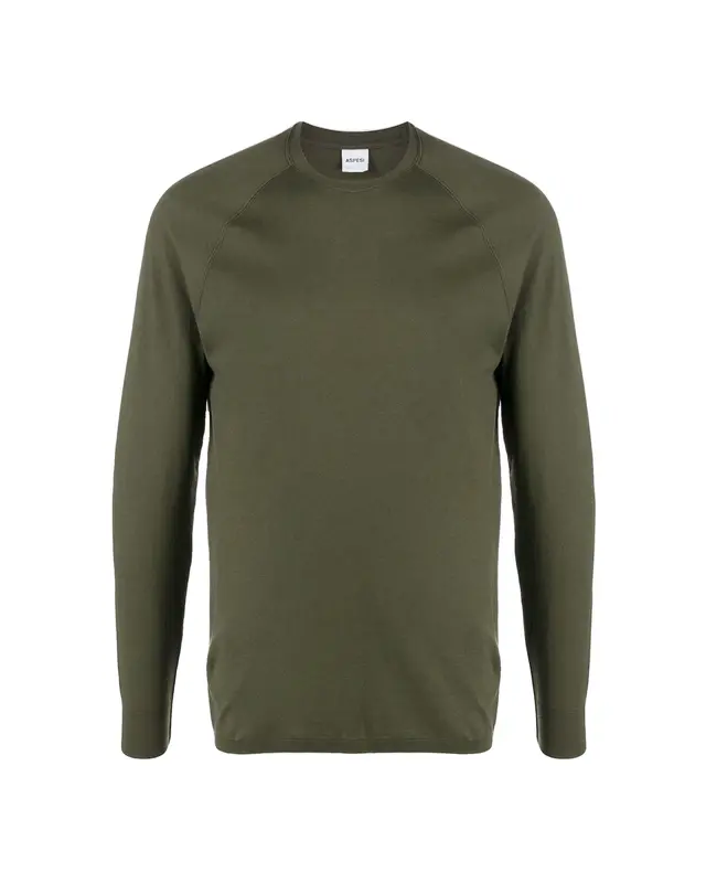 T-shirt manica lunga verde militare