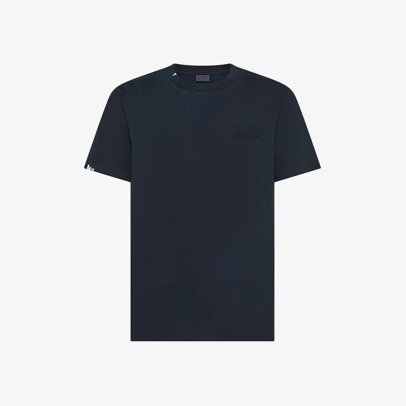 T-Shirt Vintage con Logo / Blu