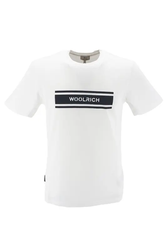 T-Shirt Woolrich con Logo / Bianco