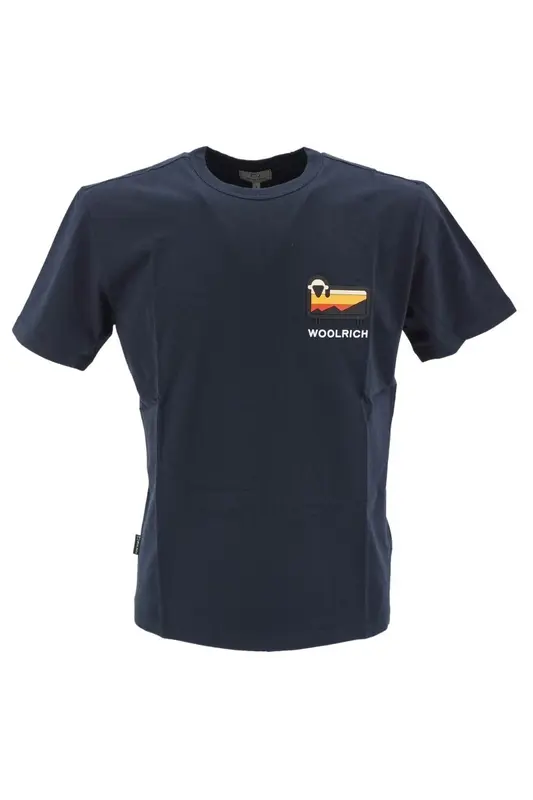 T-Shirt Woolrich con Logo Sheep / Blu