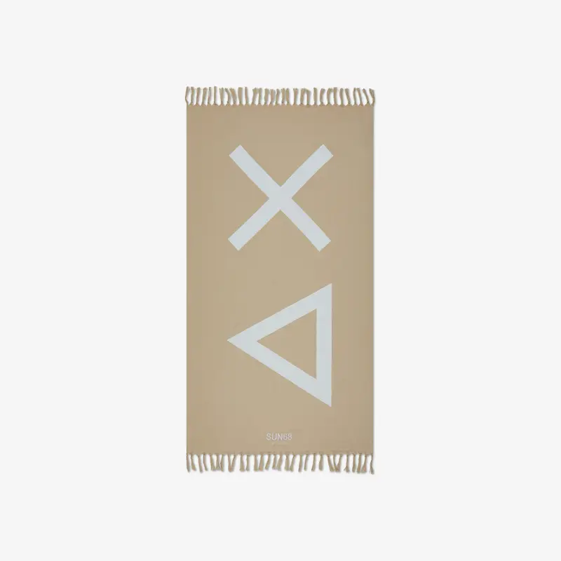 Telo da Mare con Logo / Beige