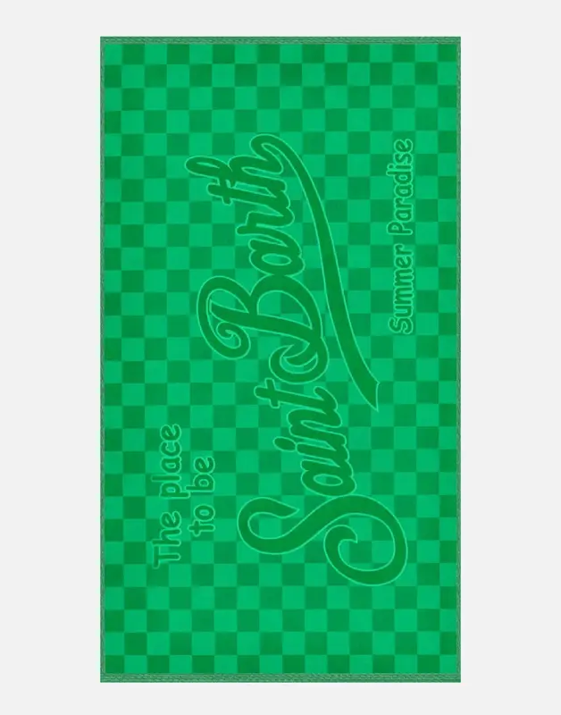 Telo Mare "Terry Embossed Check" in cotone