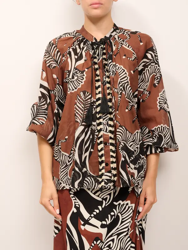 TENSIONE IN - CAMICIA FANTASIA FRANGE - VARIANTE ZEBRA