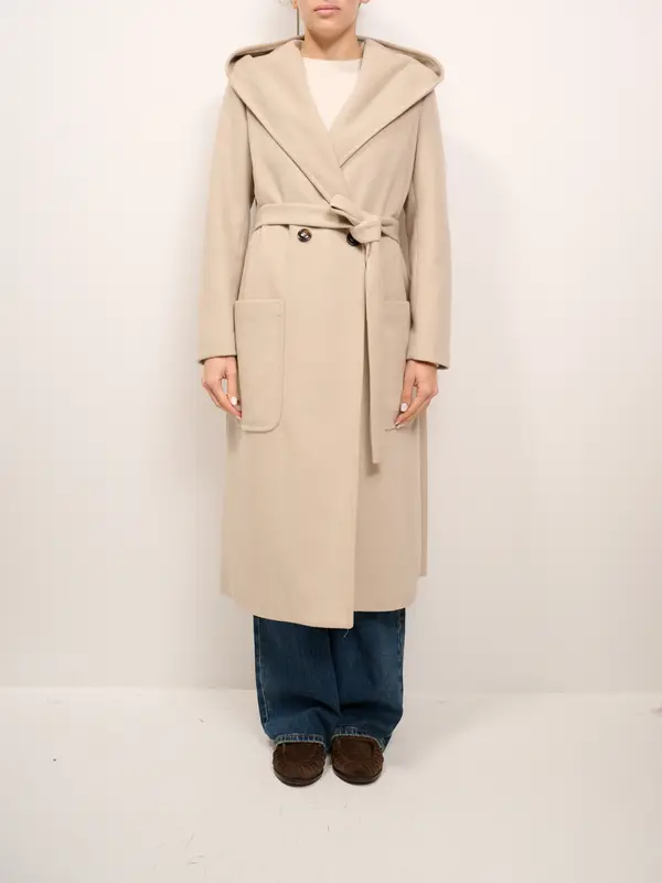 TENSIONE IN - CAPPOTTO CON CAPPUCCIO E CINTA - CASHA'