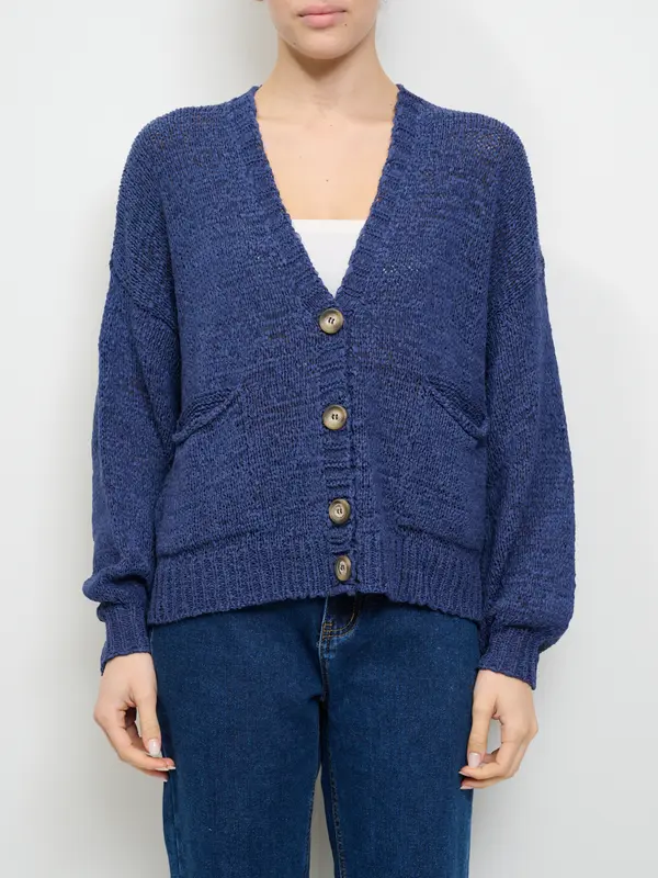 TENSIONE IN - CARDIGAN - BLU
