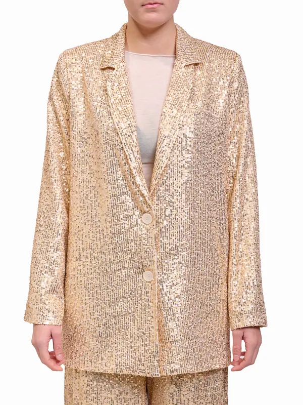 TENSIONE IN - GIACCA PAILLETTES - ORO