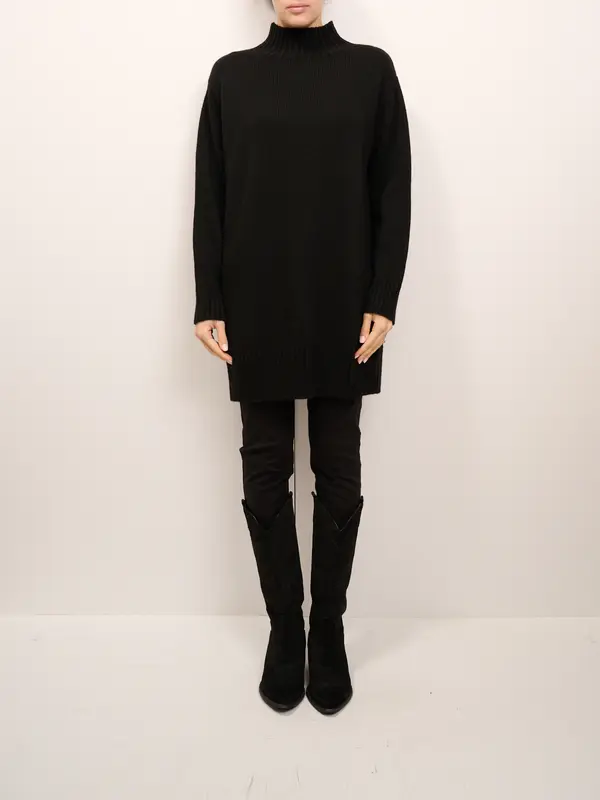 TENSIONE IN - MAGLIA LUPETTO - NERO