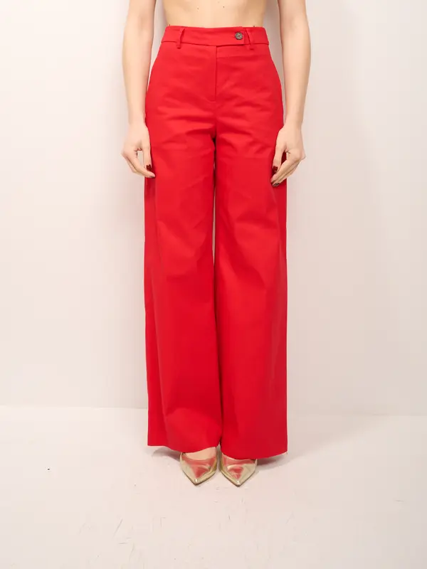 TENSIONE IN - PANTALONE LARGO - ROSSO