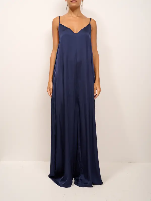 TENSIONE IN - TUTA SATIN - BLU