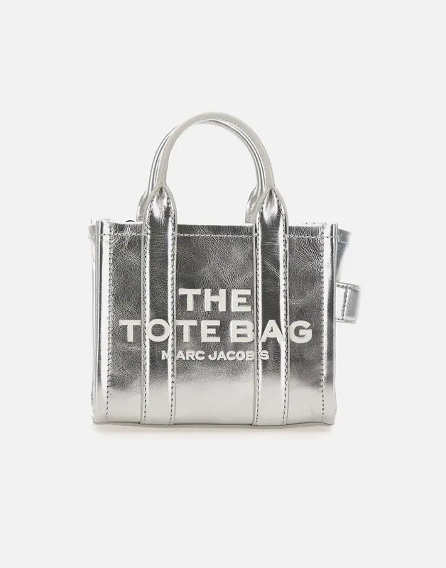 "The Metallic Leather Crossbody Tote Bag"