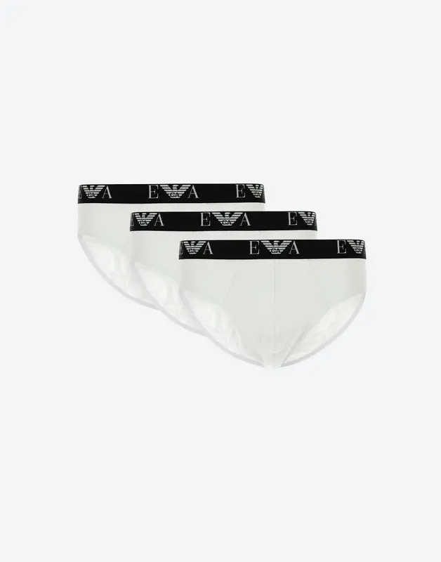 Three pairs of stretch cotton briefs