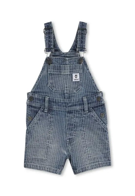 Timberland Salopette in Denim A Righe Neonato