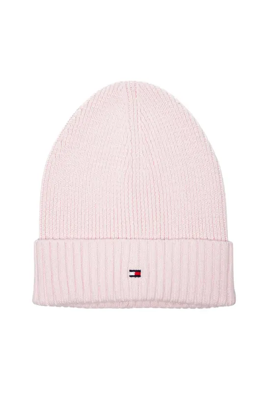 Tommy hilfiger Cappello Rosa in Maglia Essenziale