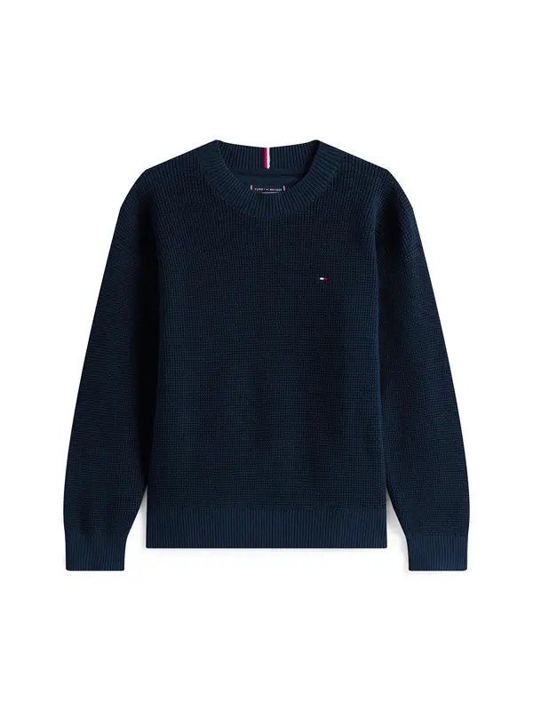 TOMMY HILFIGER COTTON TEXTURE SWEATER