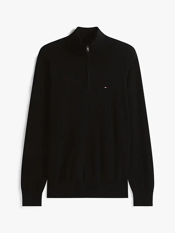 TOMMY HILFIGER ESSENTIAL COTTON ZIP