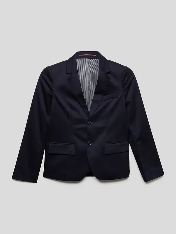 Tommy hilfiger Giacca Tinta Unita in Stile Sartoriale Moderno