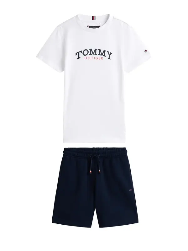 TOMMY HILFIGER MONOTYPE GRAPHIC TEE SHORT SET