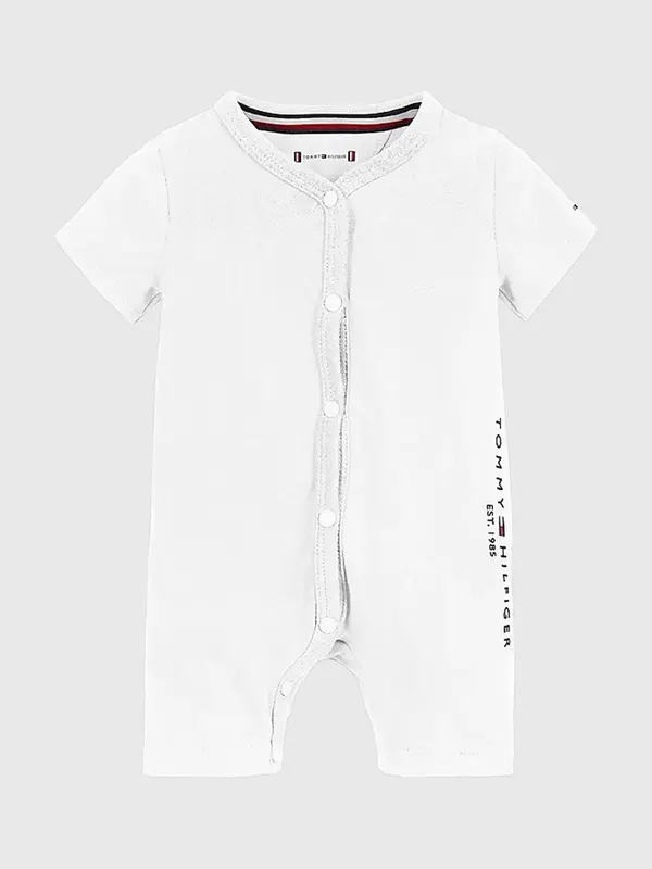 Tommy hilfiger Tutina in Cotone Biologico con Collo A V