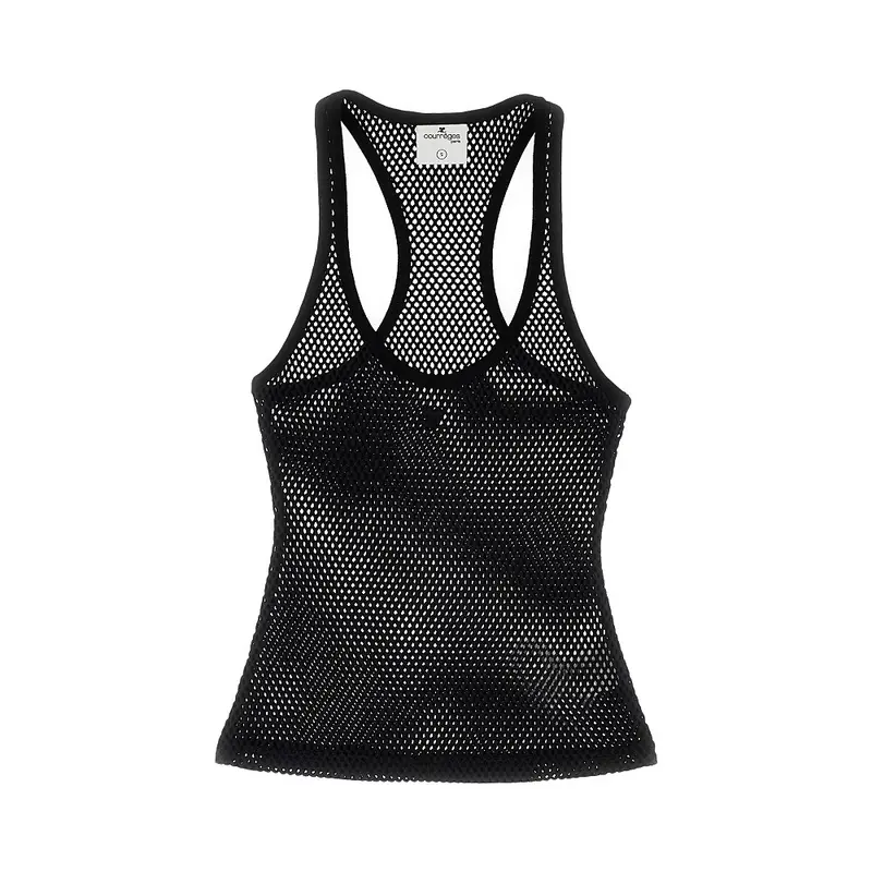 Top in maglia a rete