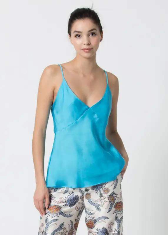 Top Kocca con Spalline / Azzurro