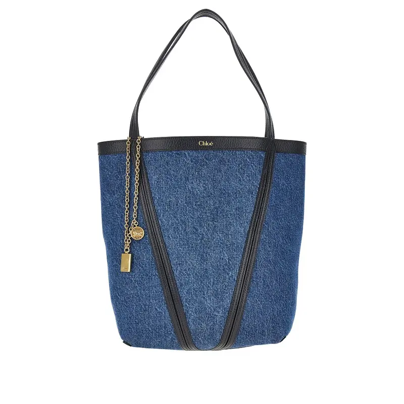 Tote bag 'Chloé Spin' media in denim